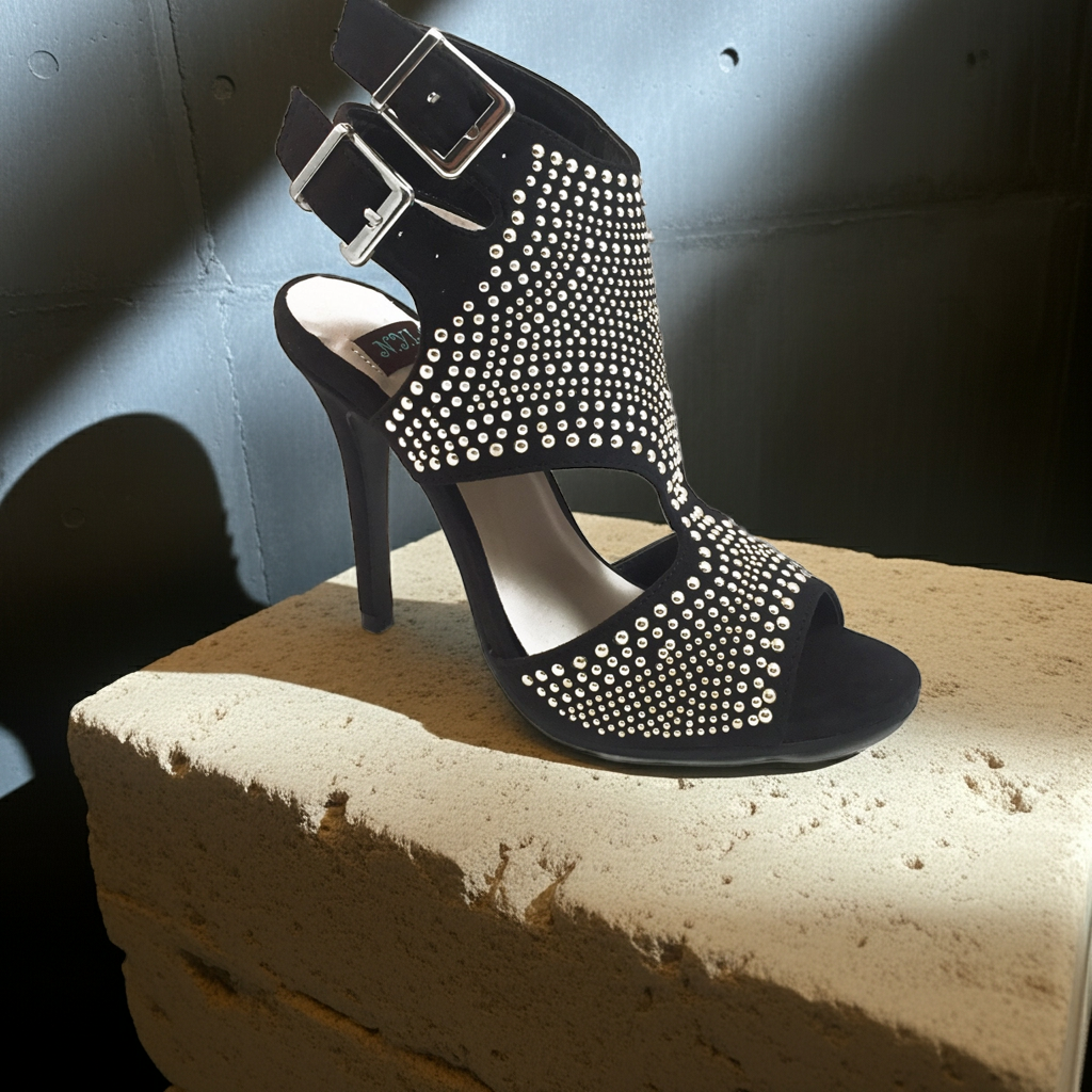 Heels Ankle Strap Stilettos Fashique Lux