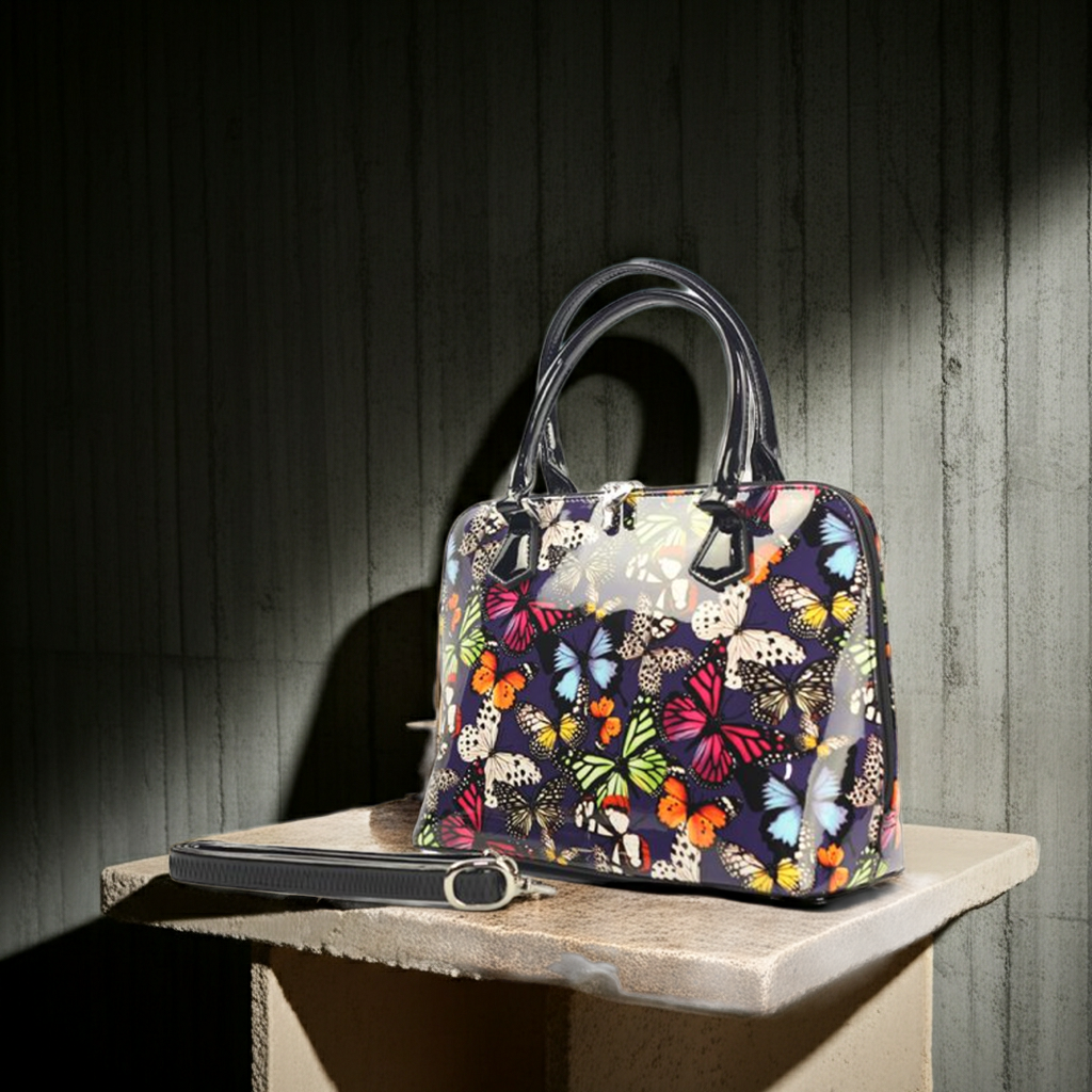 Clutches Butterfly Print Handbag Fashique Lux