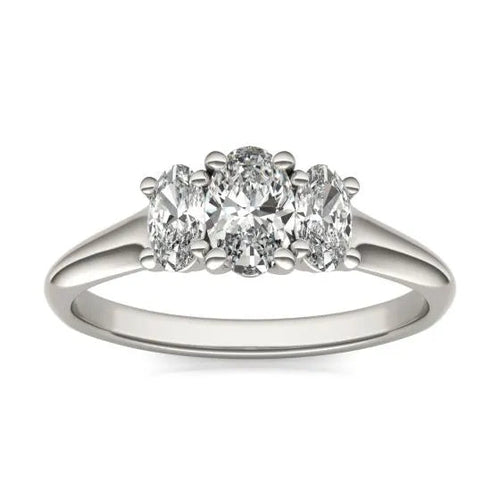 Rings Diamond Three Stone Fashique Lux