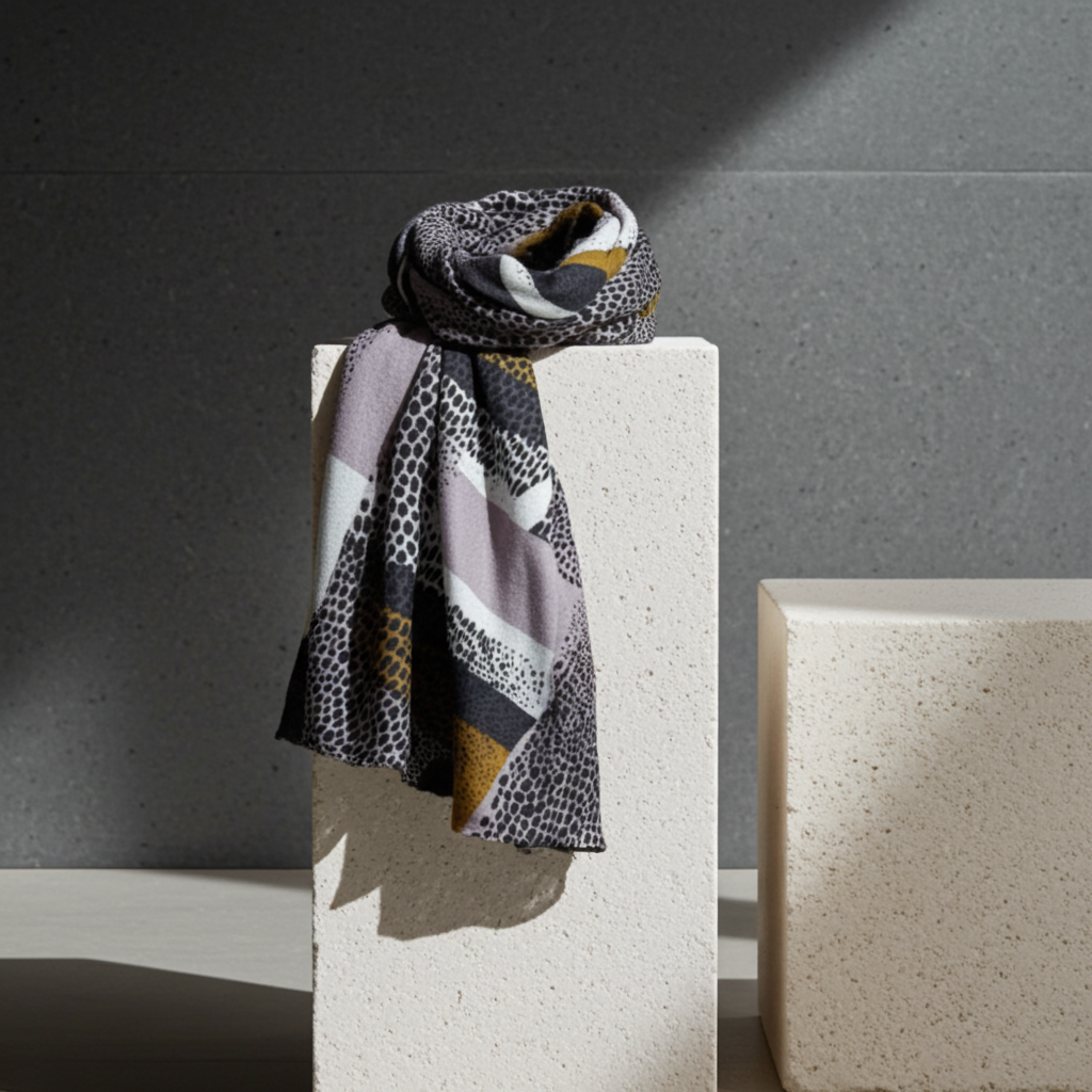 Scarves & Bandanas Marigold Print Scarf Fashique Lux