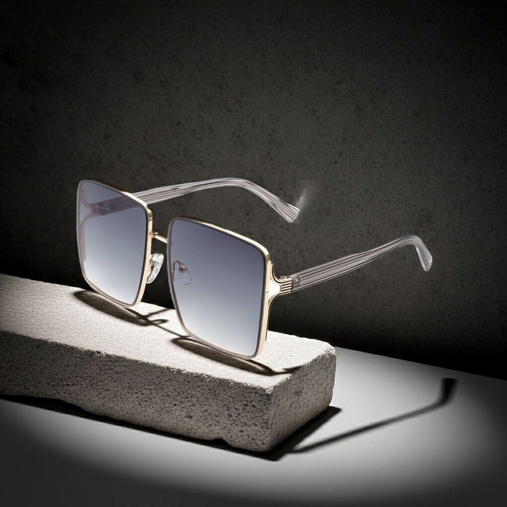 Sunglasses Tinted Square Sunglasses Fashique Lux