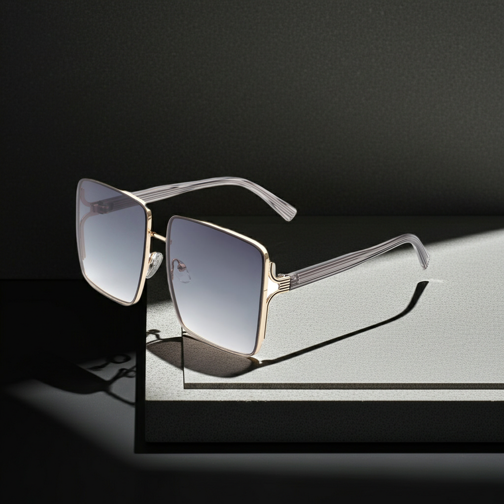 Sunglasses Tinted Square Sunglasses Fashique Lux