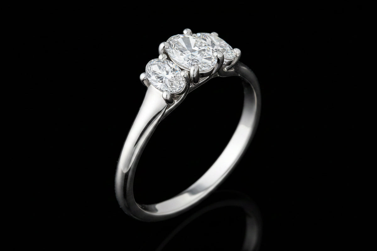 Rings Diamond Three Stone Fashique Lux
