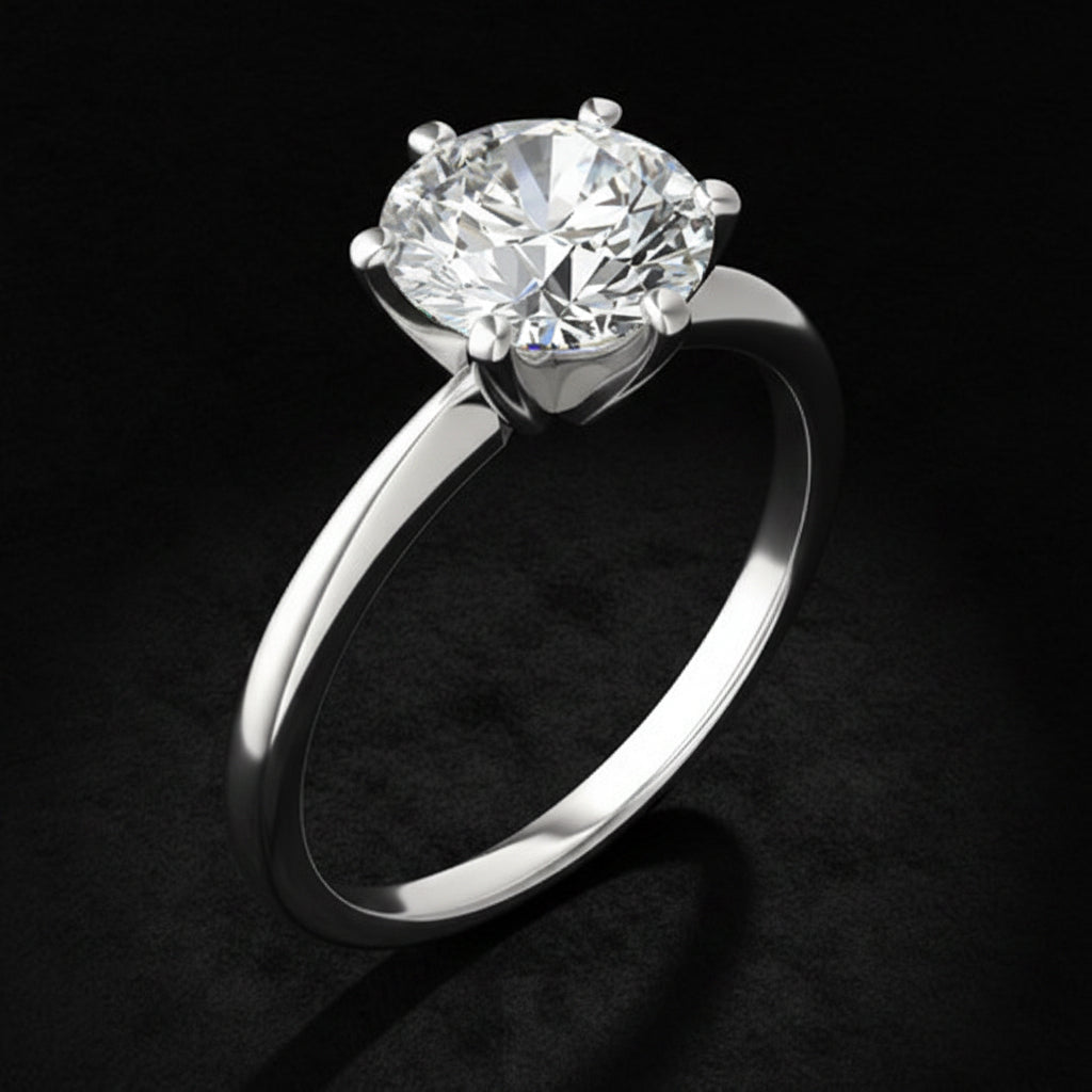Rings Round Diamond Solitaire 2CTW Fashique Lux