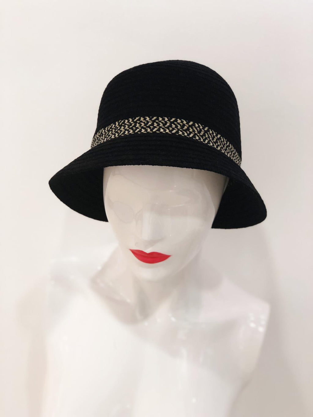 Hats Black Bucket Hat Fashique Lux