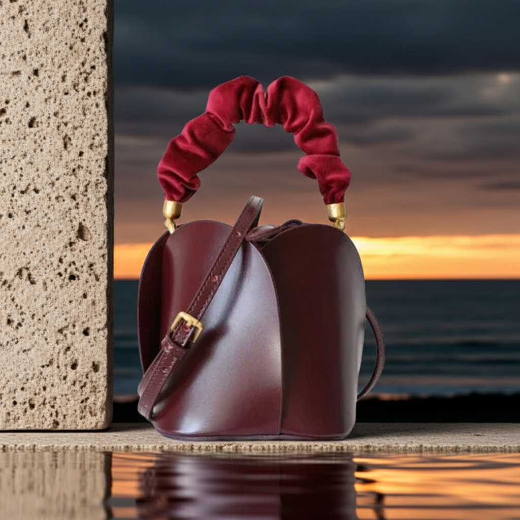 Handbags Leather Bucket Bag Fashique Lux