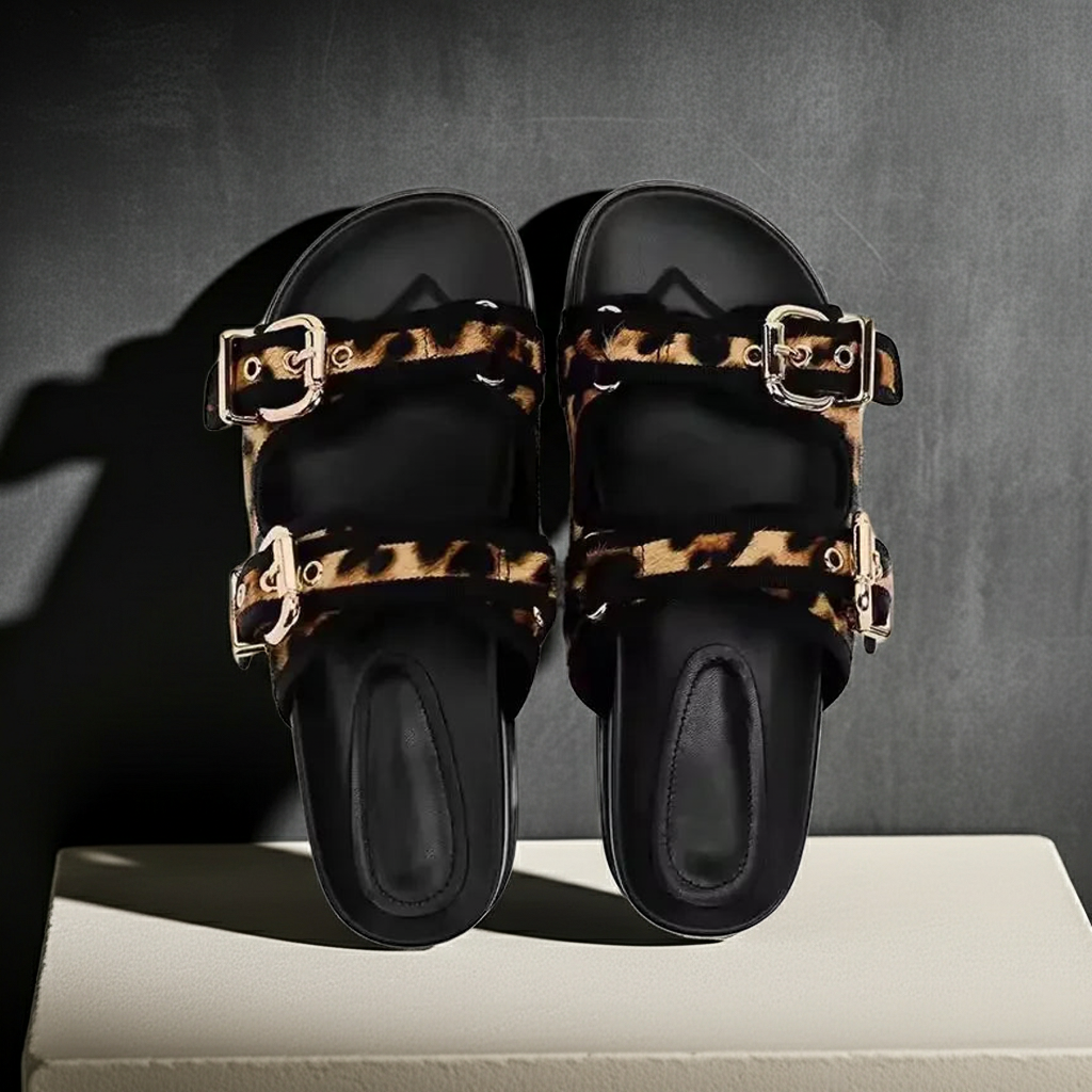 Slippers Designer Flat Sandals Fashique Lux