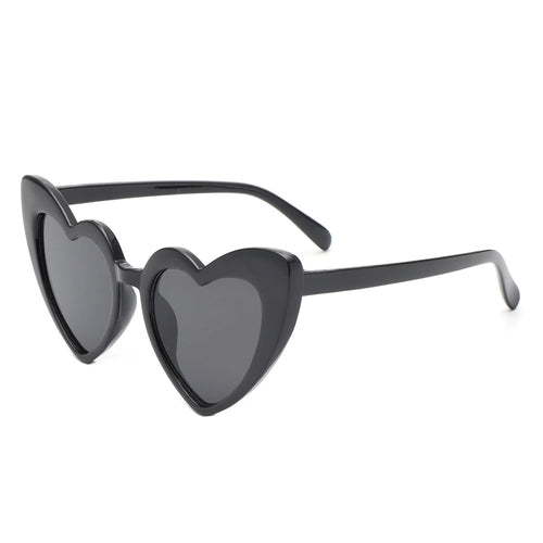 Sunglasses Black Kids Heart Sunglasses Fashique Lux