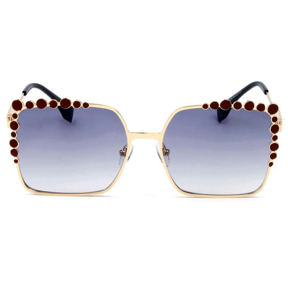 Sunglasses Square Metal Sunglasses Fashique Lux
