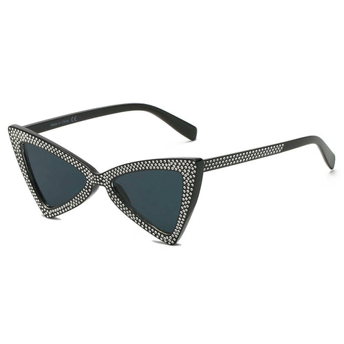 Sunglasses Black Cat Eye Sunglasses Fashique Lux