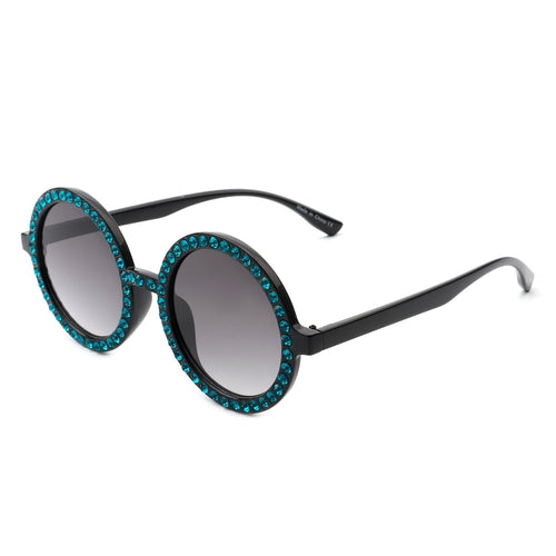 Sunglasses Blue Rhinestone Sunglasses Fashique Lux