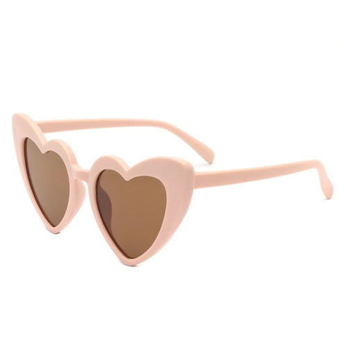 Sunglasses Cream Kids Heart Sunglasses Fashique Lux