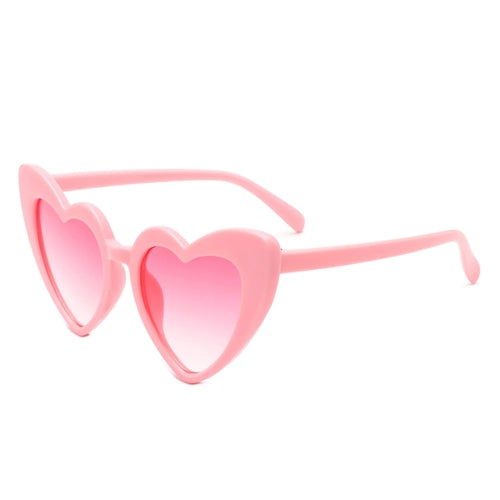 Sunglasses Hot Pink Kids Heart Sunglasses Fashique Lux
