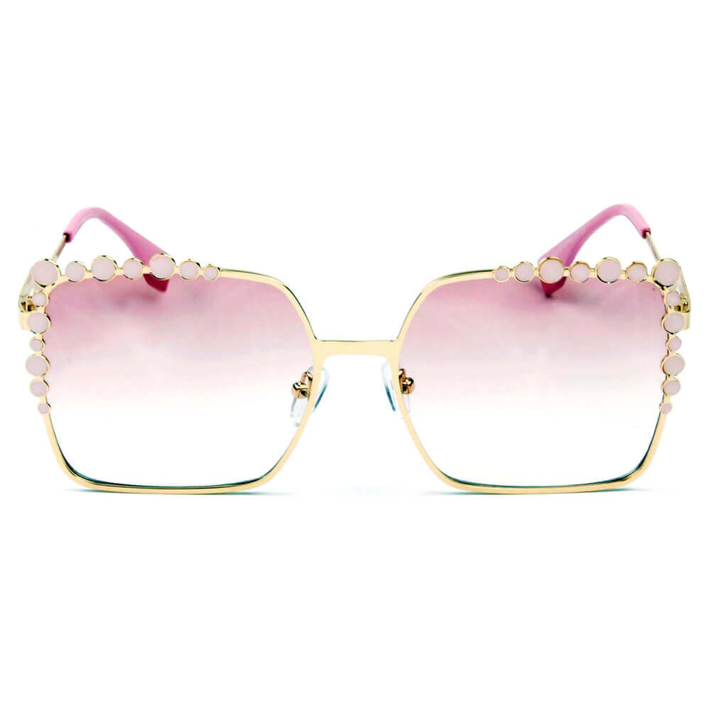 Sunglasses Square Metal Sunglasses Fashique Lux