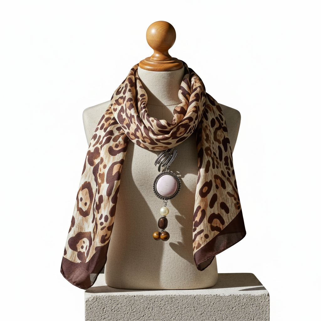 Scarves & Bandanas Animal Pendant Scarf Fashique Lux