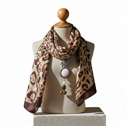 Scarves & Bandanas Animal Pendant Scarf Fashique Lux