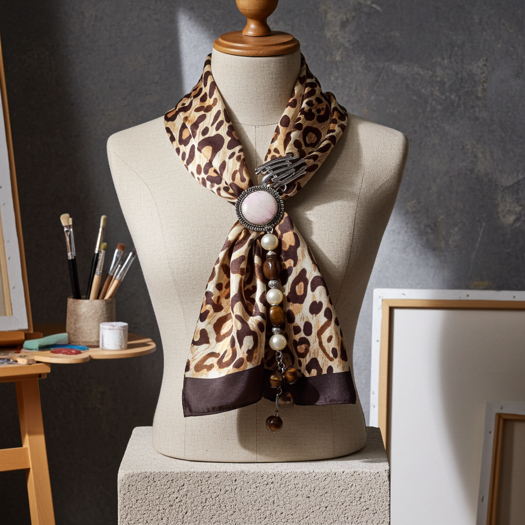Scarves & Bandanas Animal Pendant Scarf Fashique Lux