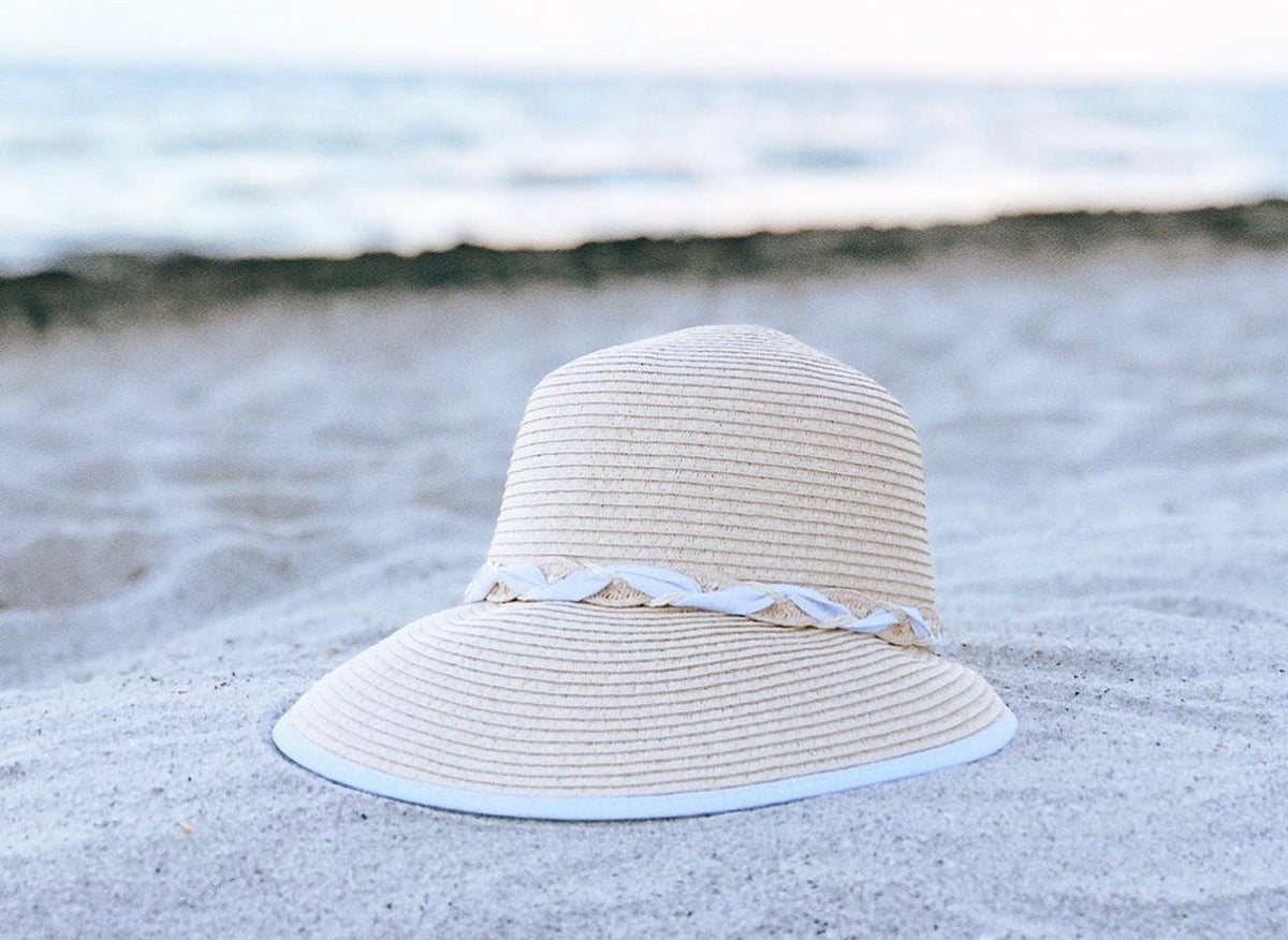 Hats White Sun Visor Fashique Lux