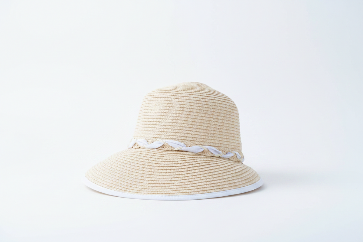 Hats White Sun Visor Fashique Lux