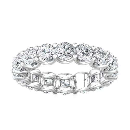 Rings White Gold Diamond Eternity Band Fashique Lux