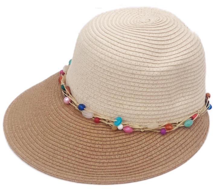Hats Colorful Beads Visor Fashique Lux