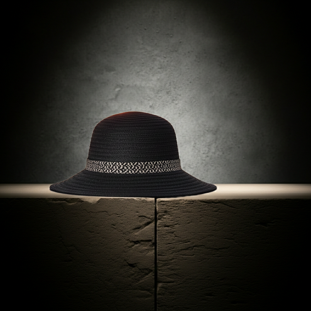 Hats Black Bucket Hat Fashique Lux
