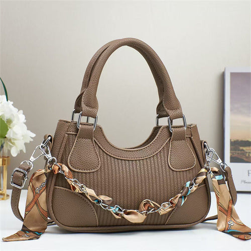 Handbags Brown No specifications Braided Chain Crossbody Fashique Lux