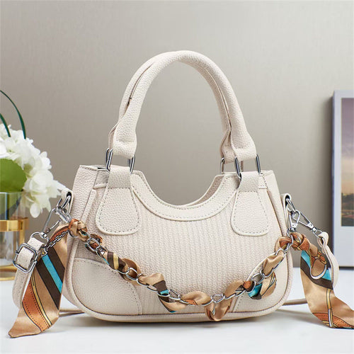 Handbags Rice white No specifications Braided Chain Crossbody Fashique Lux