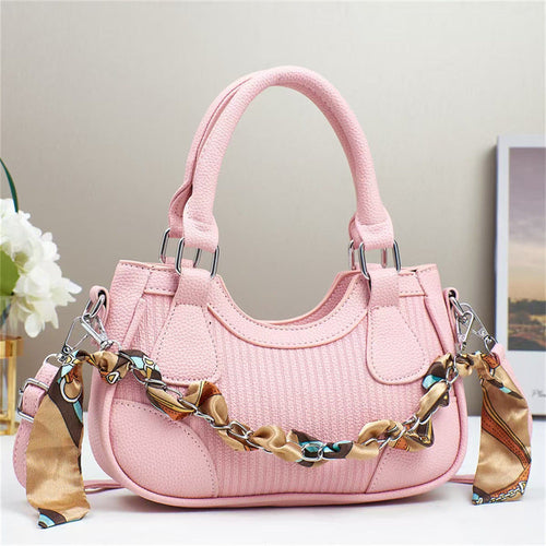 Handbags Powder No specifications Braided Chain Crossbody Fashique Lux