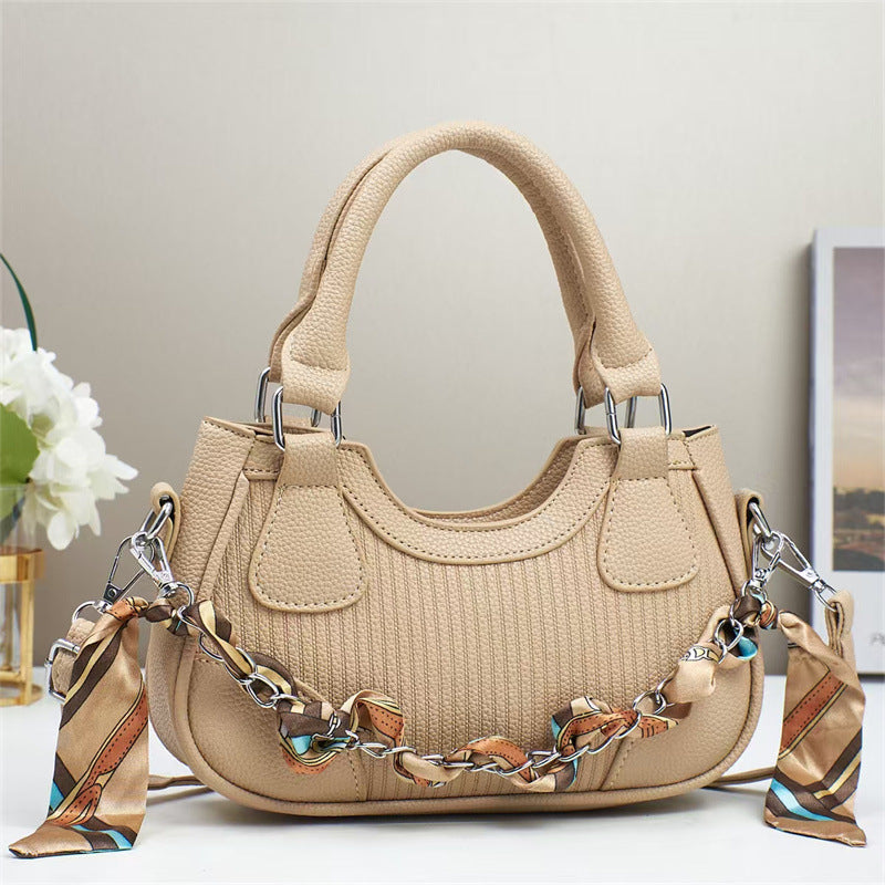 Handbags Braided Chain Crossbody Fashique Lux