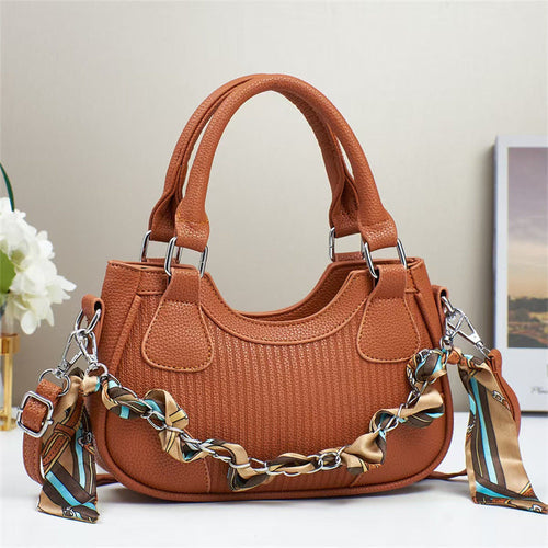 Handbags Earthy yellow No specifications Braided Chain Crossbody Fashique Lux