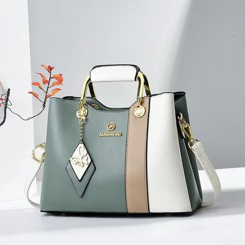 Handbags S Green spell white 3-Way Crossbody Fashique Lux