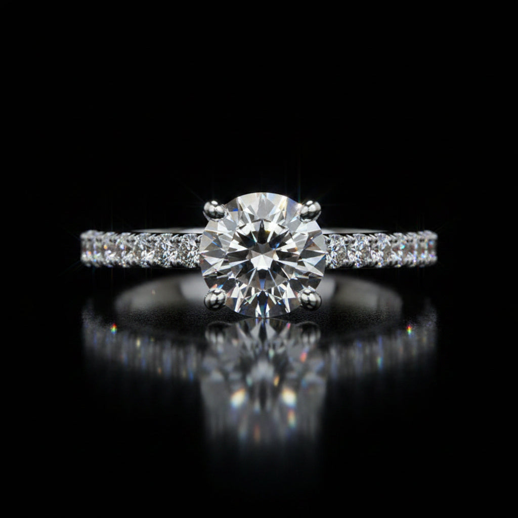 Rings 1CTW Diamond Channel Ring Fashique Lux