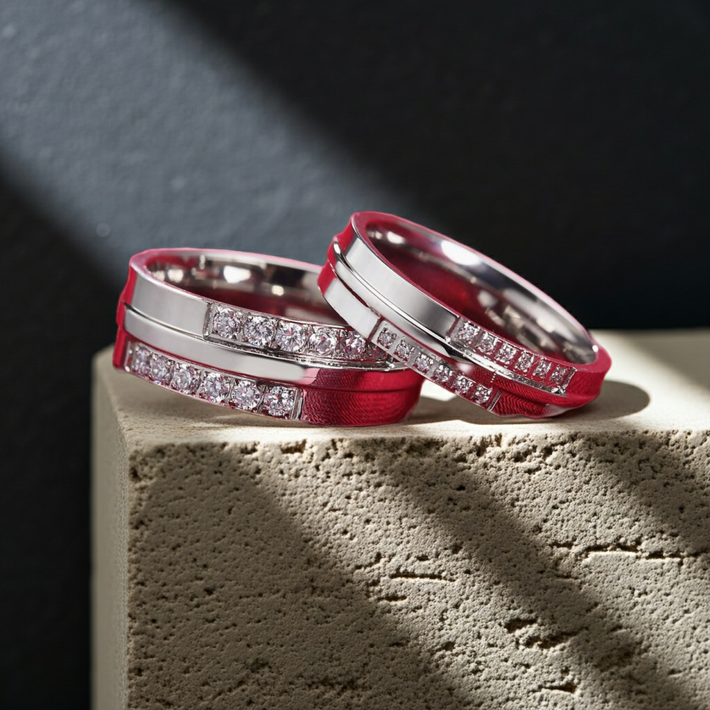 Rings Titanium Wedding Band Fashique Lux