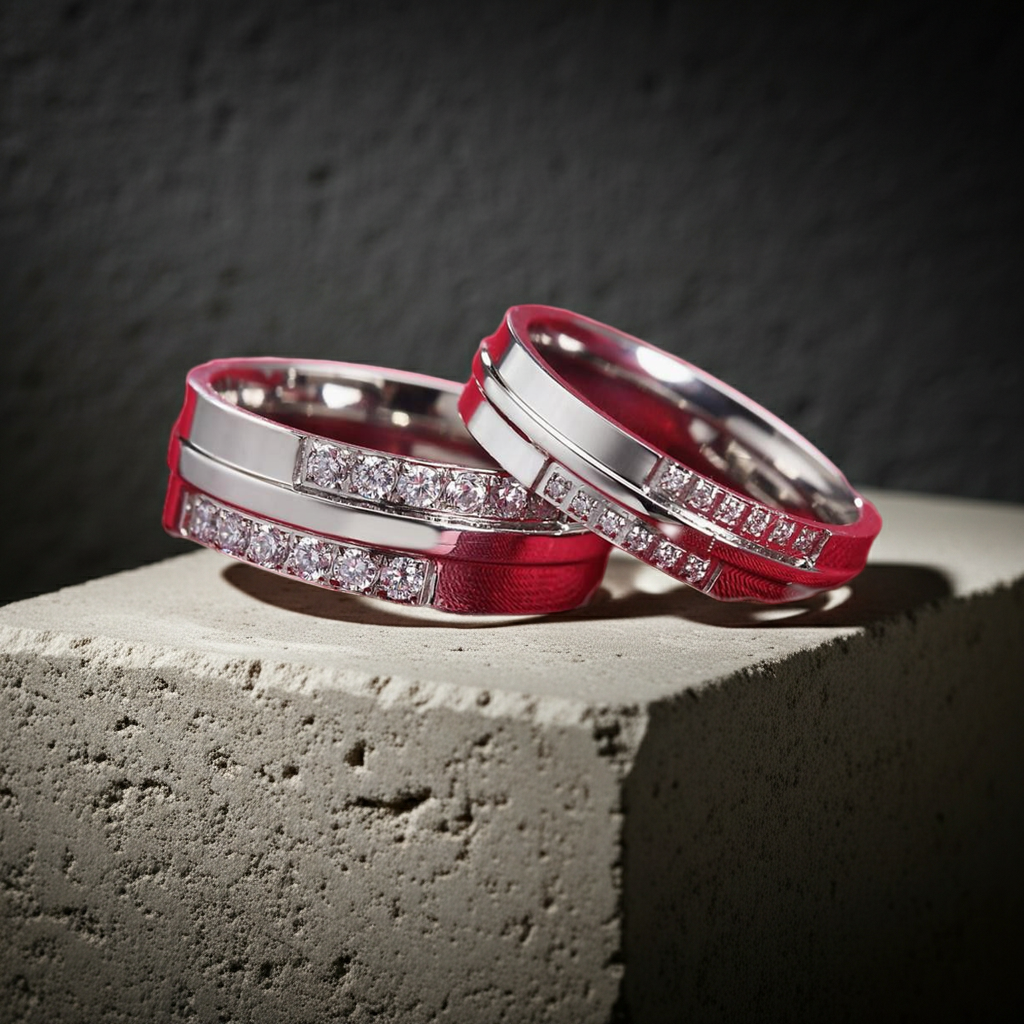Rings Titanium Wedding Band Fashique Lux