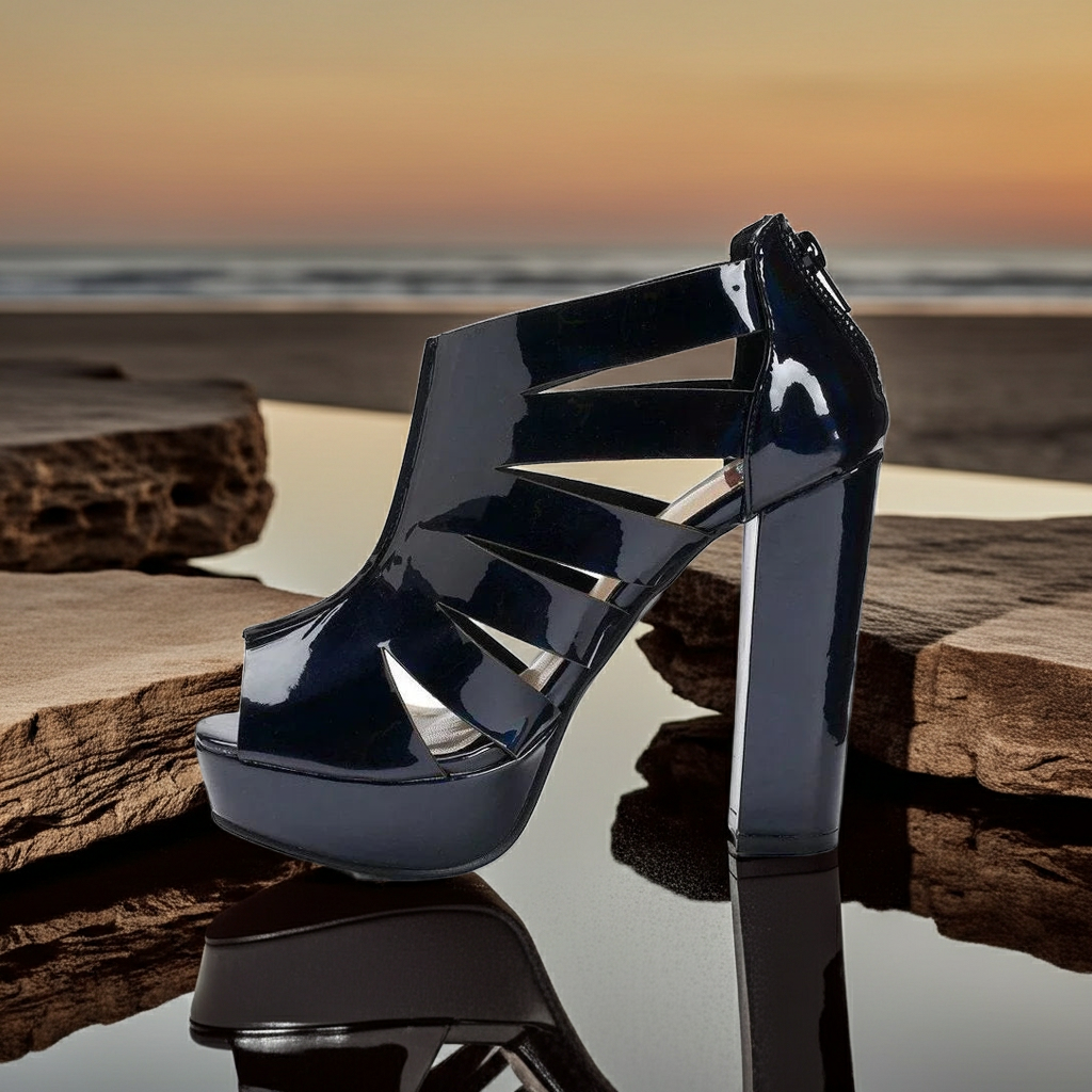 Heels Holographic Platform Heels Fashique Lux