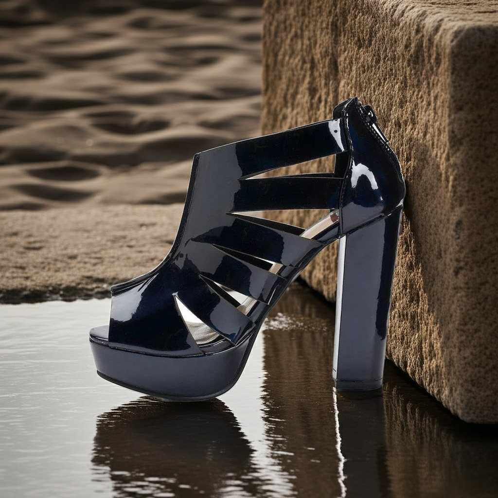 Heels Holographic Platform Heels Fashique Lux