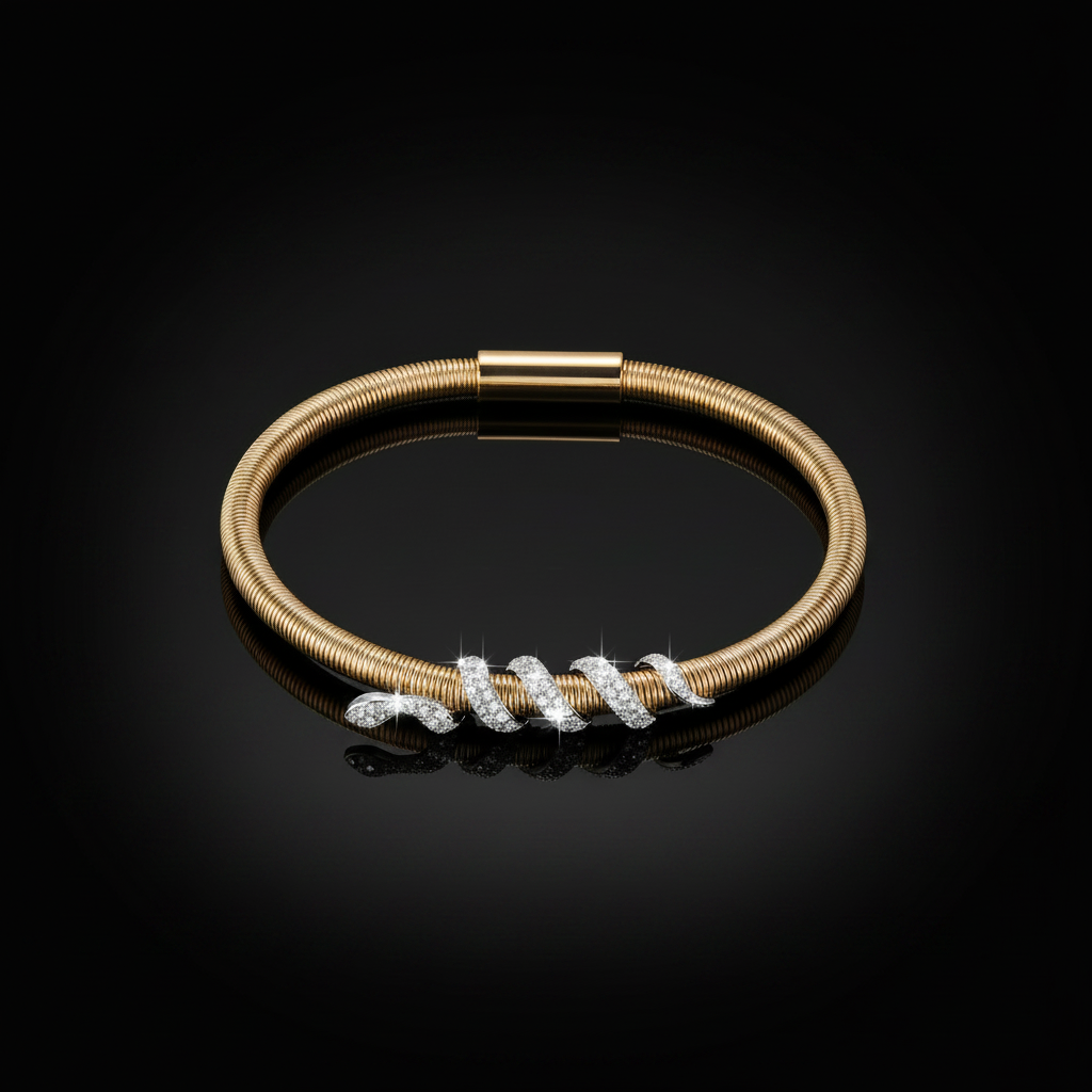 Jewelry & Watches Snake Coiled Bangle Fashique Lux