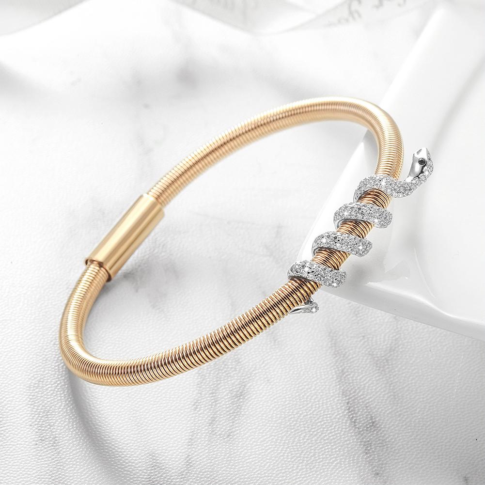 Jewelry & Watches Snake Coiled Bangle Fashique Lux