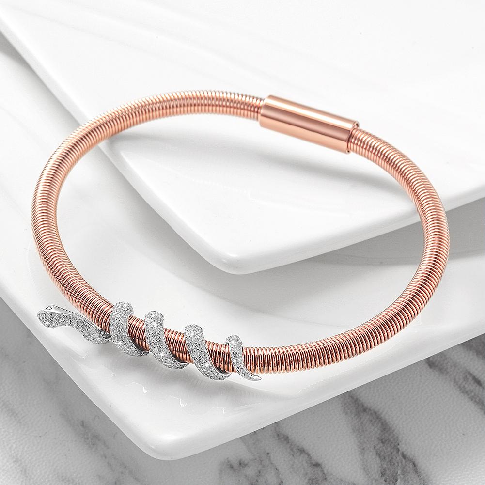 Jewelry & Watches Snake Coiled Bangle Fashique Lux