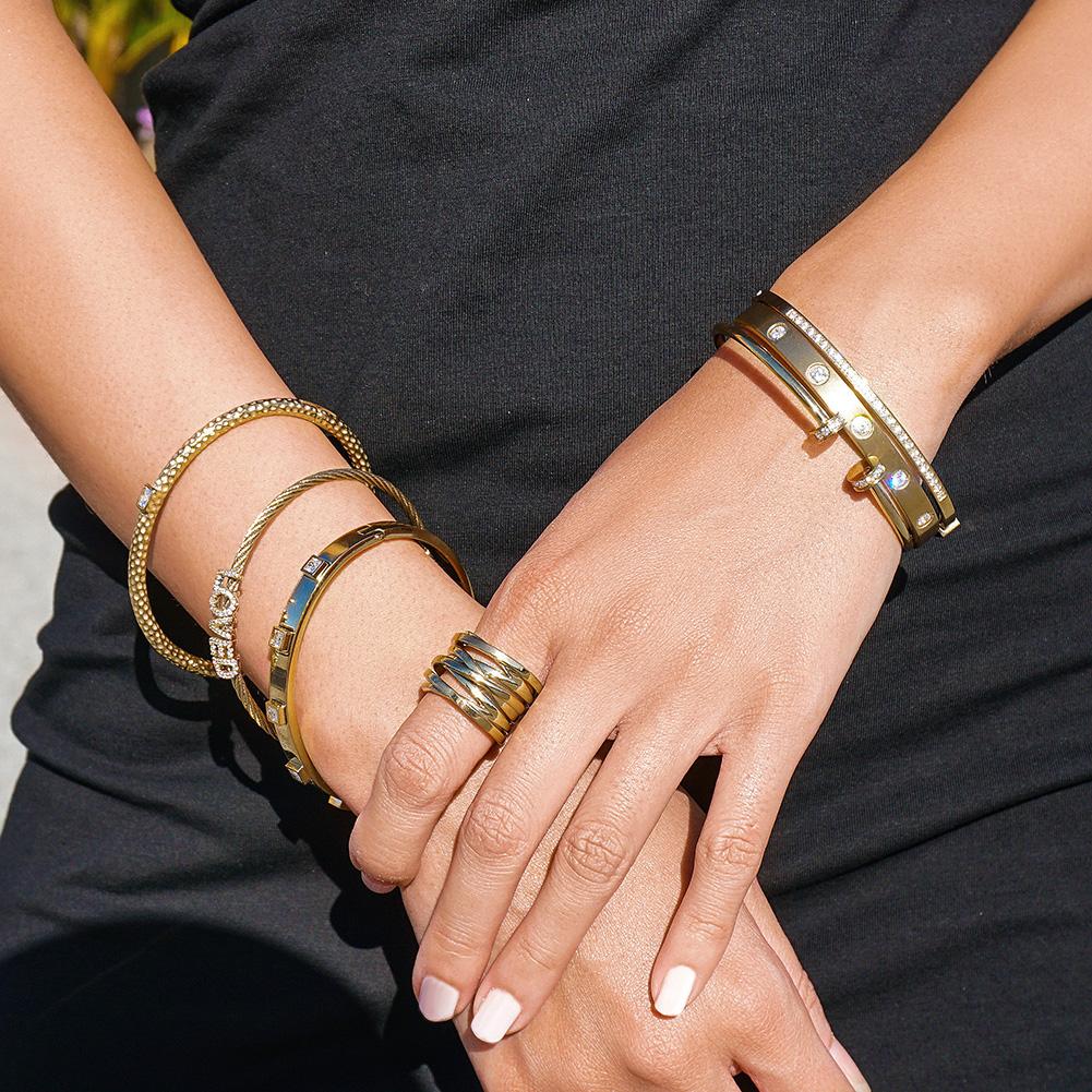Jewelry & Watches Bangle Ring Set Fashique Lux