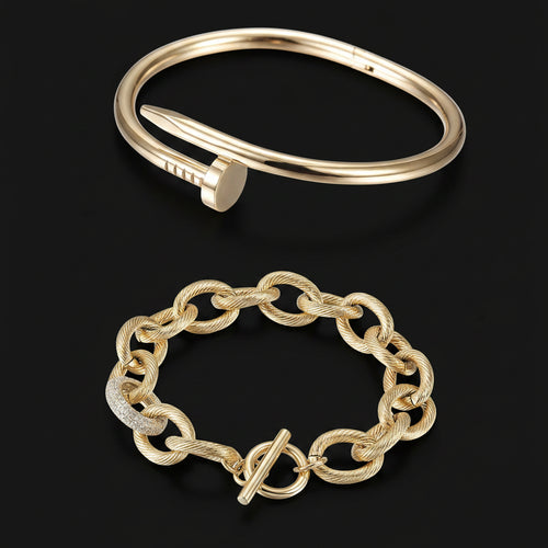 Jewelry & Watches Bangle & CZ Set Fashique Lux