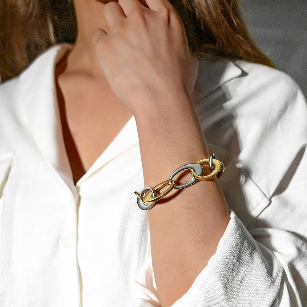 Jewelry & Watches Oval Link Bracelet Fashique Lux