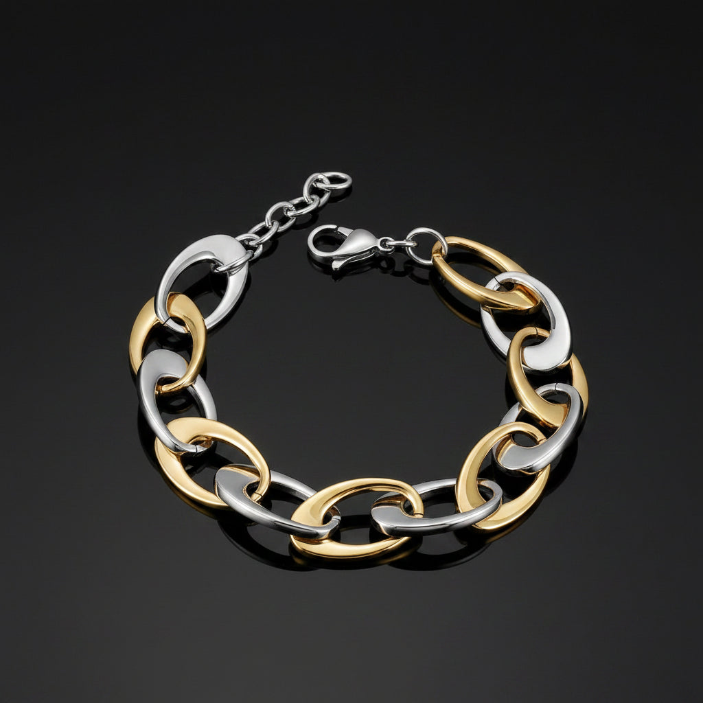 Jewelry & Watches Oval Link Bracelet Fashique Lux