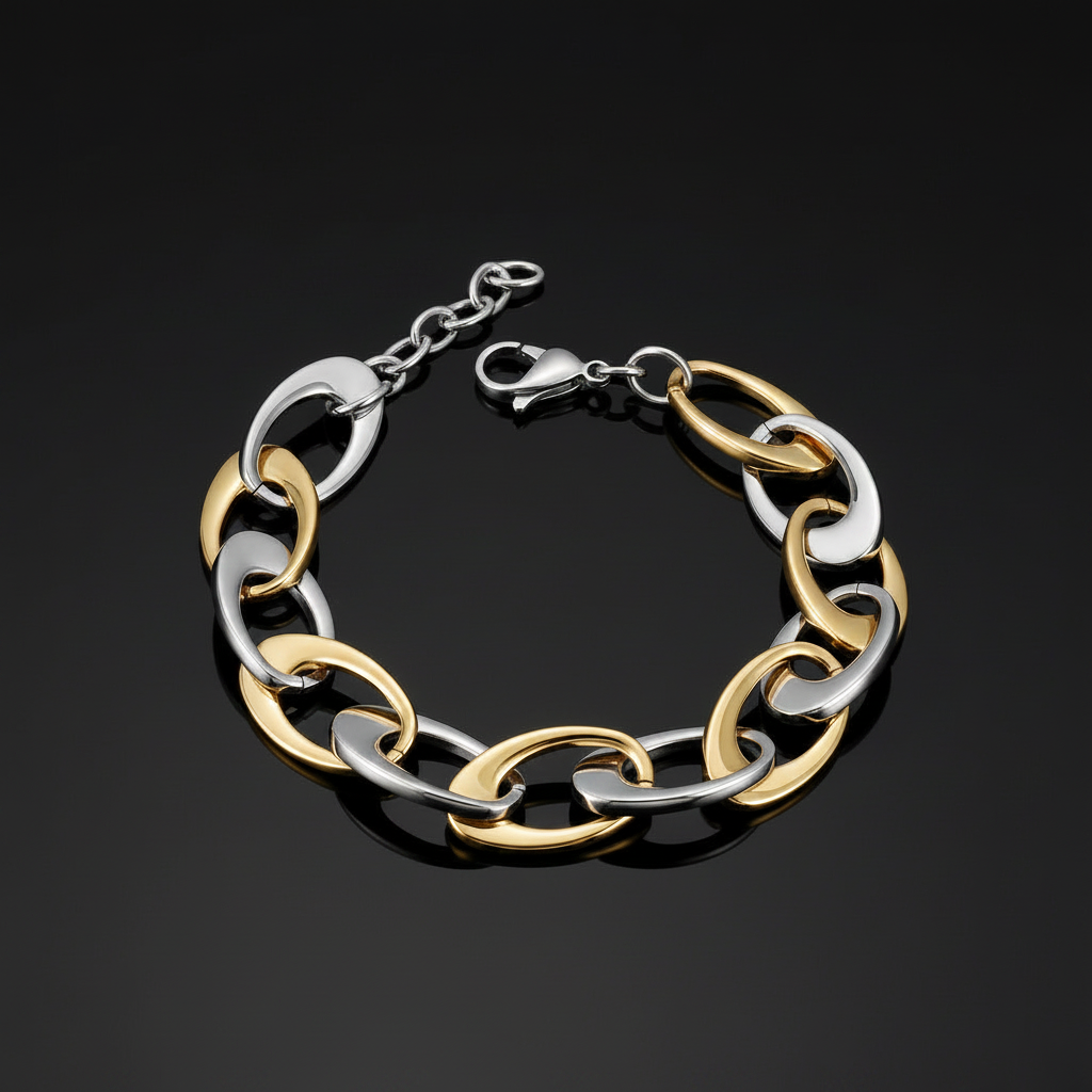 Jewelry & Watches Oval Link Bracelet Fashique Lux