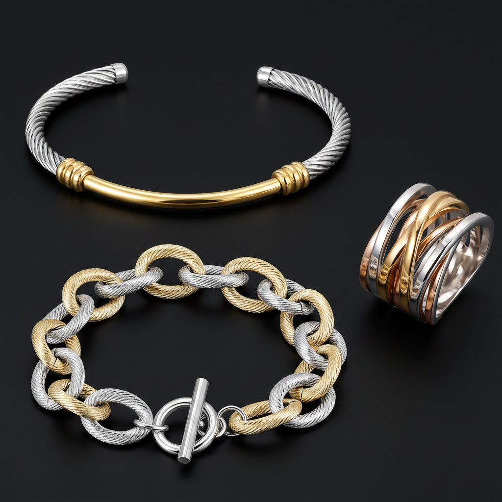 Jewelry & Watches Cable Jewelry Set Fashique Lux