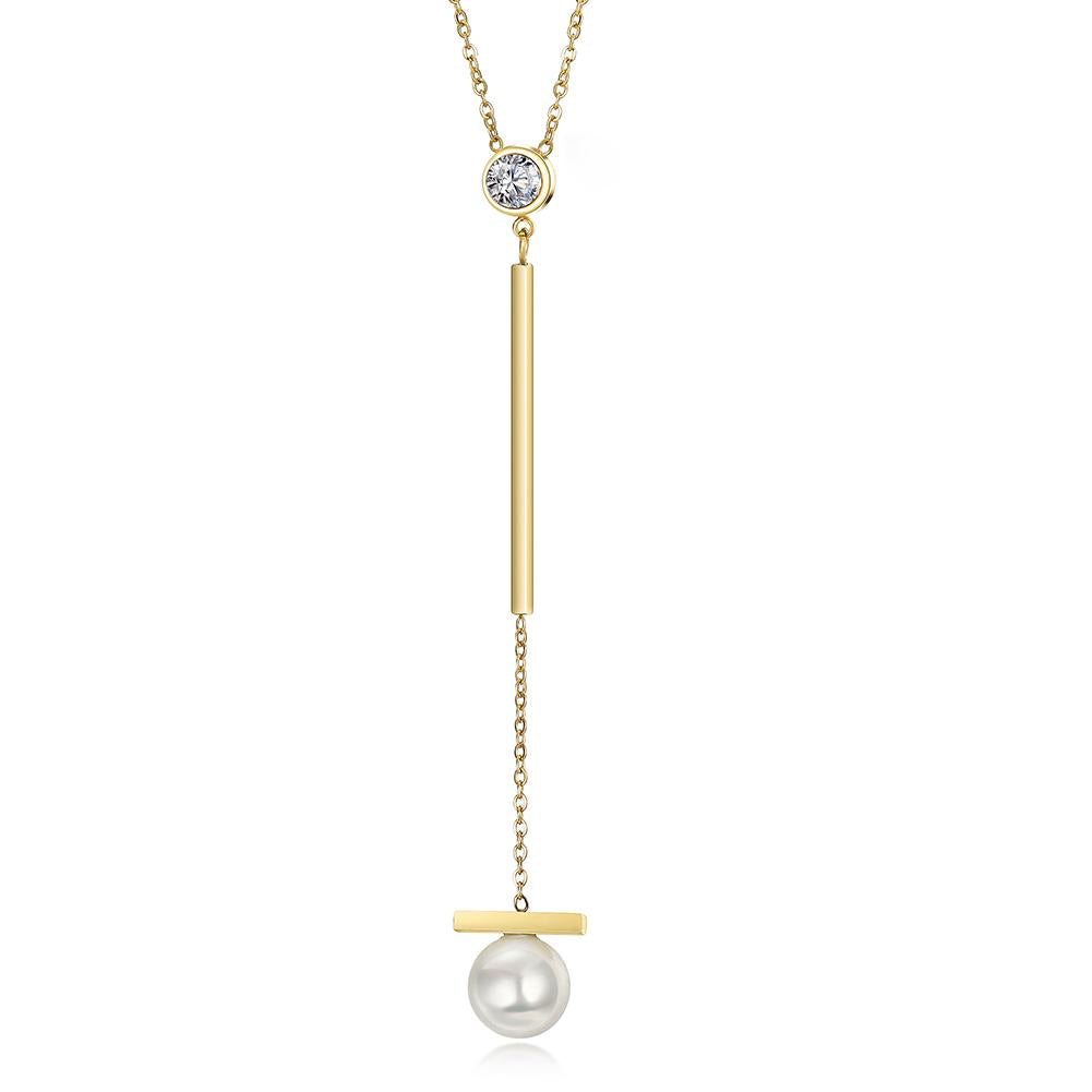 Jewelry & Watches Pearl Drop Necklace Fashique Lux