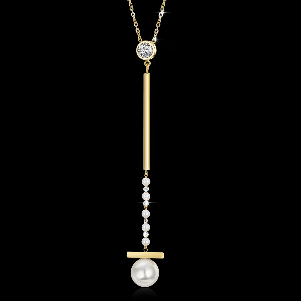 Jewelry & Watches Pearl Drop Necklace Fashique Lux