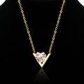 Jewelry & Watches CZ V Pendant Fashique Lux