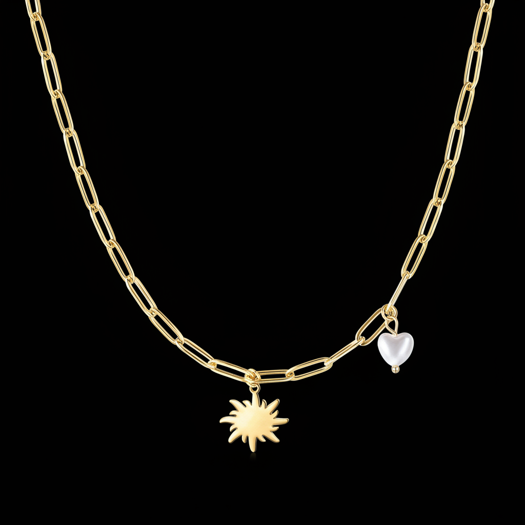 Jewelry & Watches Sun Pearl Necklace Fashique Lux
